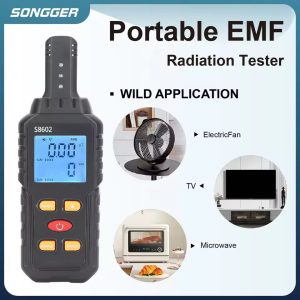 3-in-1 Portable EMF Meter Detector – RF, Electric & Magnetic Field Tester with LCD Alarm