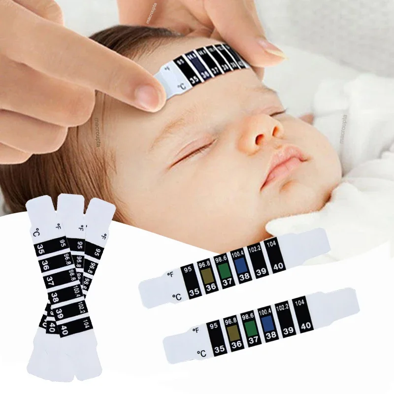 Forehead Strip Thermometer – Baby & Child Safe Temperature Tester