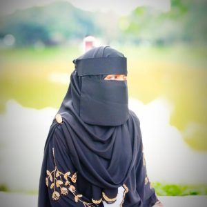 Alternative view of রয়াল চেরি কারচুপি হ্যান্ড ওয়ার্ক বোরখা | প্রিমিয়াম হ্যান্ডমেড কালেকশন
