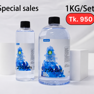 1KG Crystal Clear Epoxy Resin Set (750g Resin + 250g Hardener)