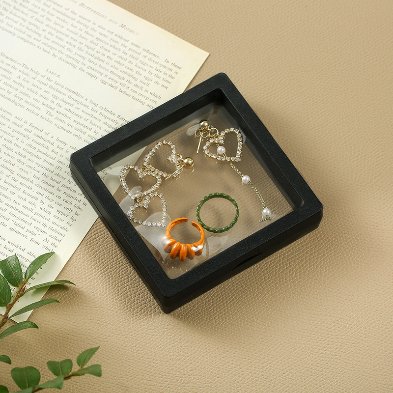 Transparent Jewelry Gift Box Size : 9*9*2