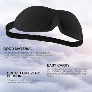 Alternative view of 3D Soft Sleeping Blue Eye Mask