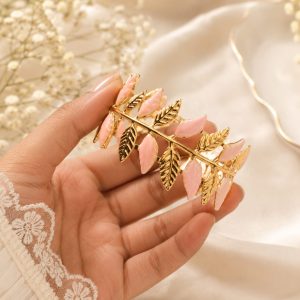 New Pink With Gold Bracelet for Women